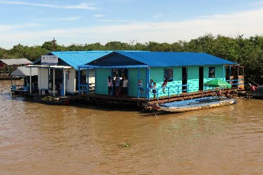 Cambodia floating school