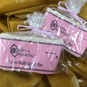 Coco nutty scrub bar soap from The Gambia