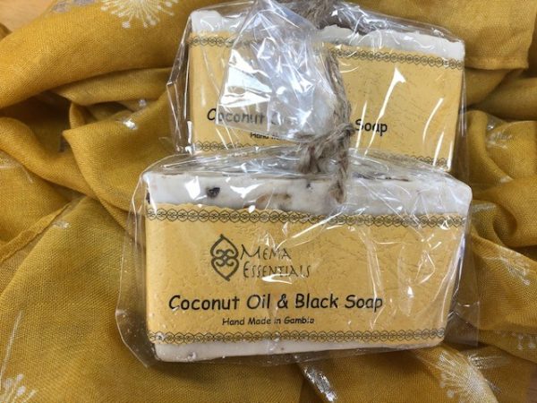 Coconut oil and black soap from the Gambia